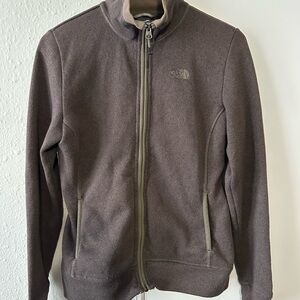 The North Face Men’s Dark Brown Full-Zip Fleece Jacket sz Small